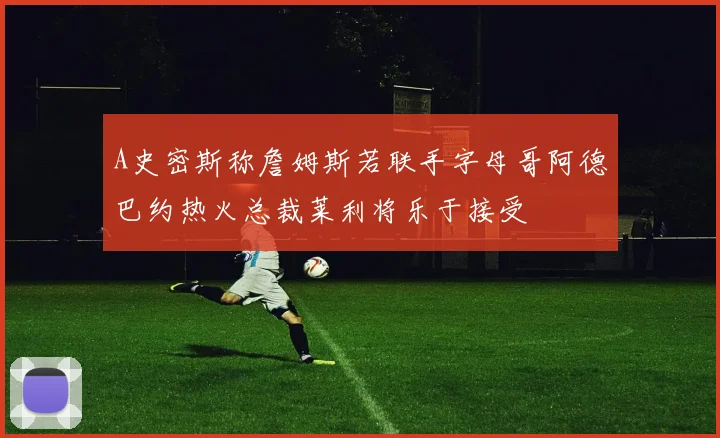 A史密斯称詹姆斯若联手字母哥阿德巴约热火总裁莱利将乐于接受