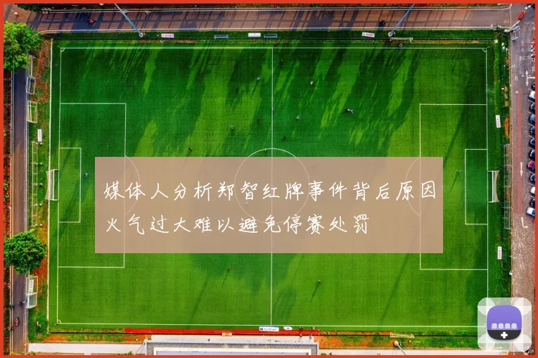媒体人分析郑智红牌事件背后原因火气过大难以避免停赛处罚